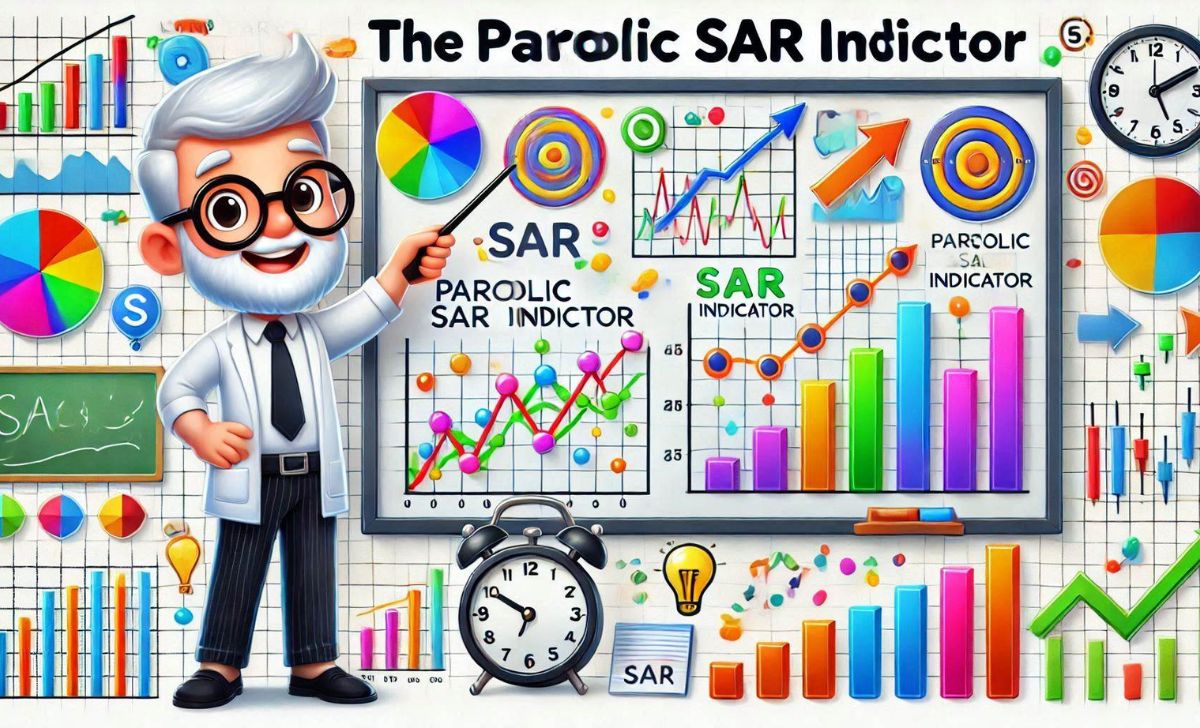 The Parabolic SAR shows trend direction and reversals