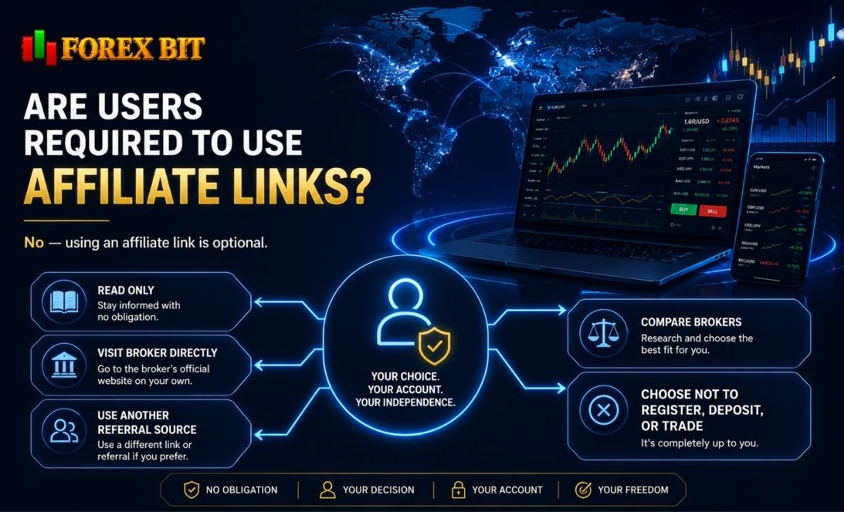 Are Users Required to Use Forex Bit Affiliate Links?