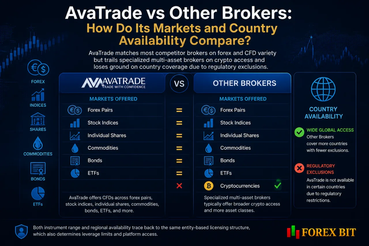 AvaTrade vs Other Brokers: How Do Its Markets and Country Availability Compare