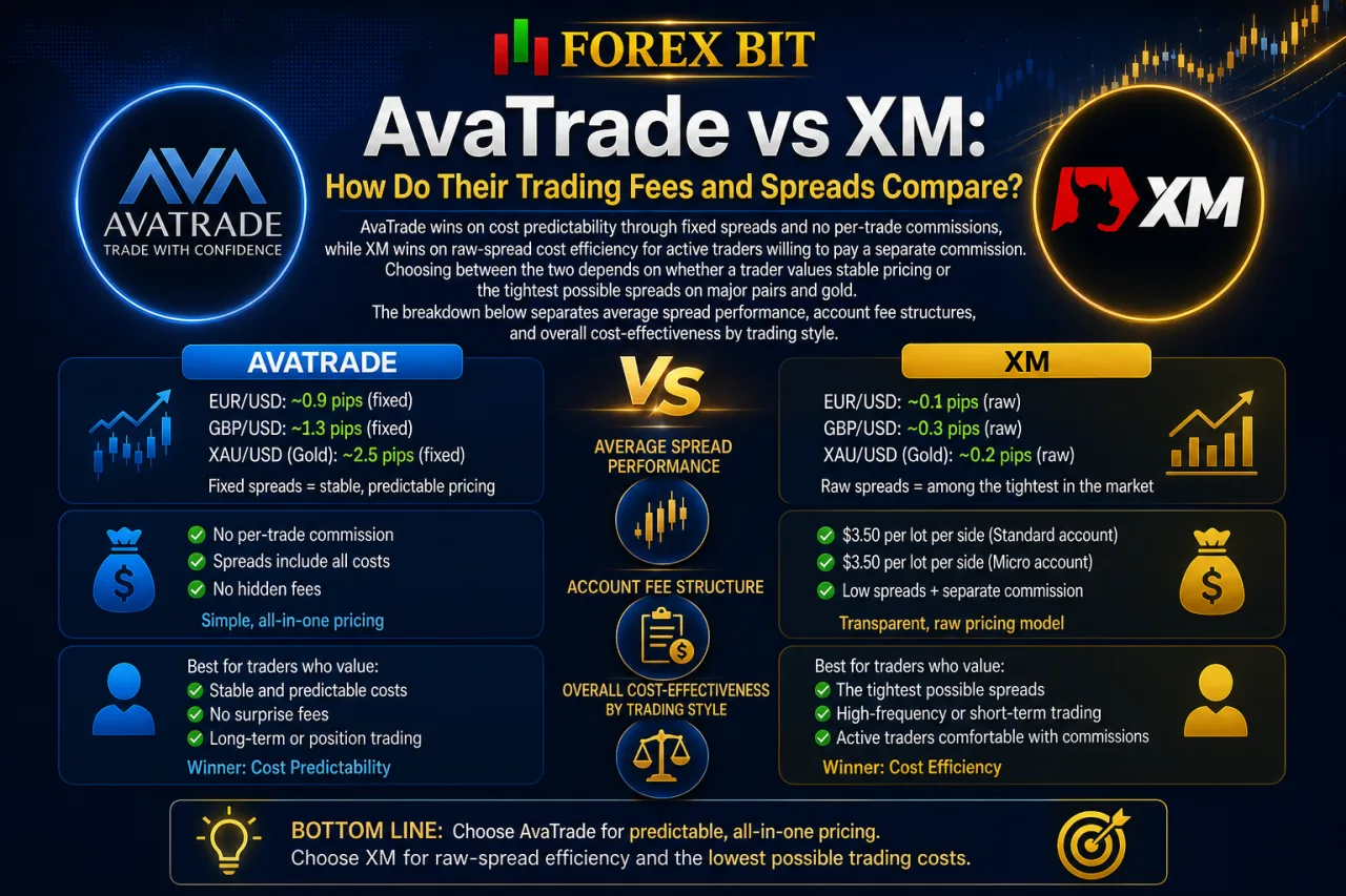 AvaTrade vs XM: How Do Their Trading Fees and Spreads Compare AvaTrade vs XM: How Do Their Trading Fees and Spreads Compare