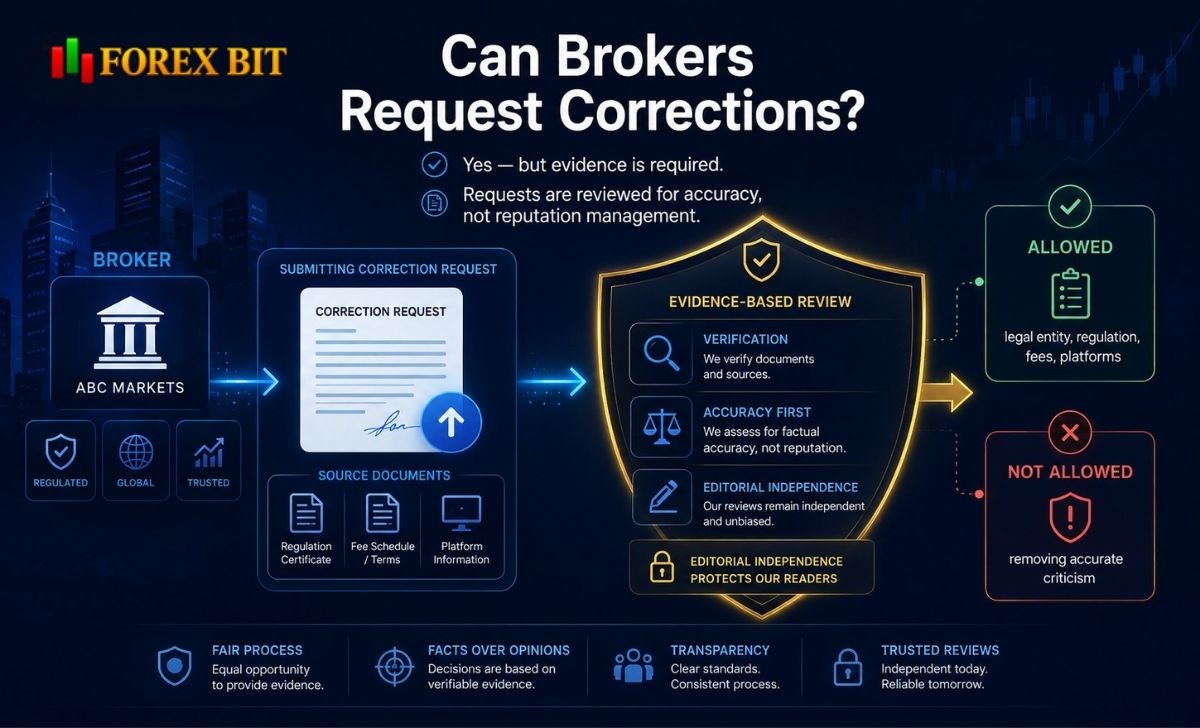 Can Brokers Request Corrections?
