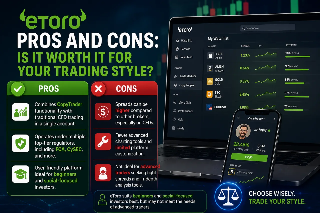 eToro Pros and Cons: Is It Worth It for Your Trading Style