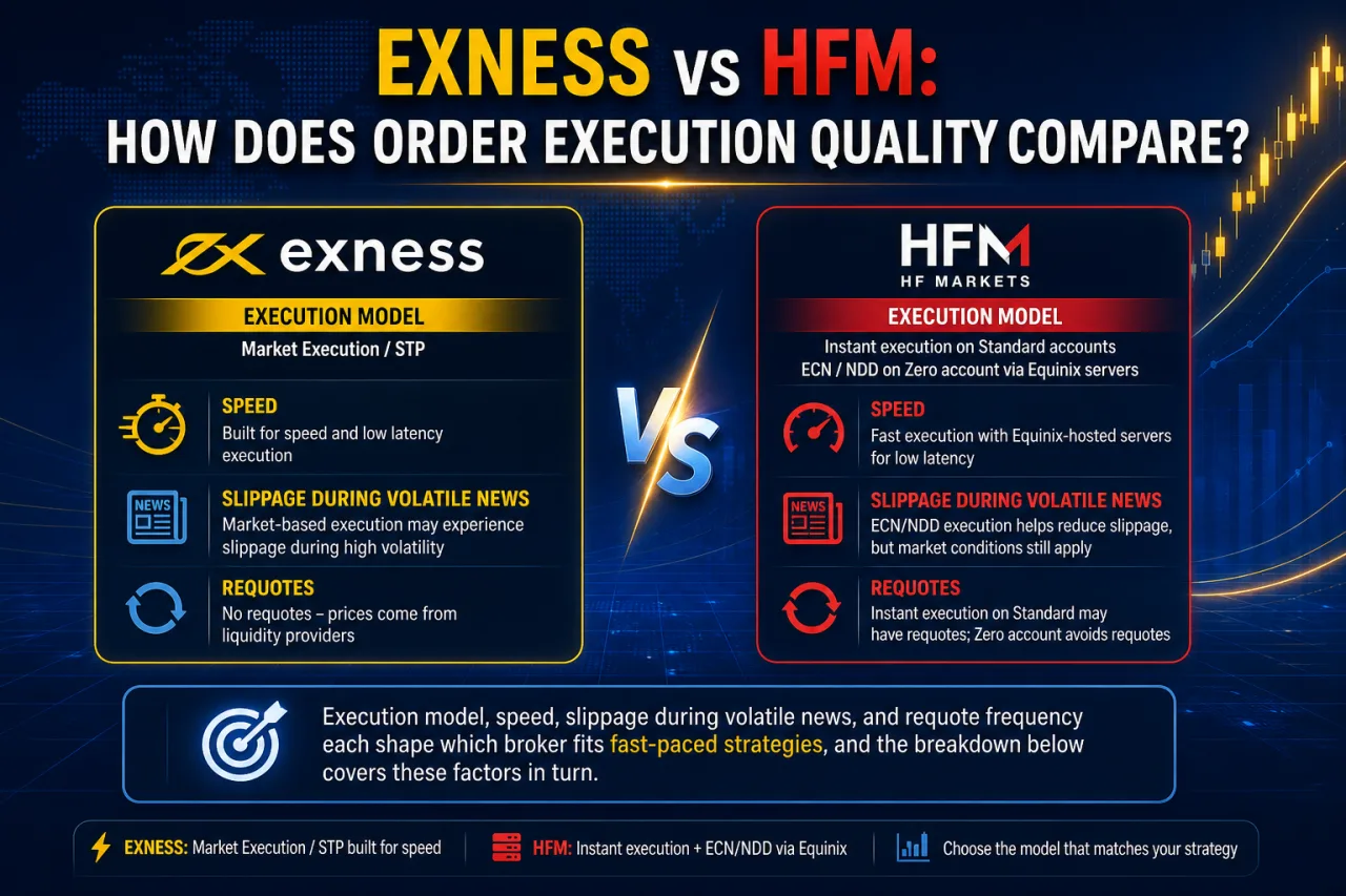 Exness vs HFM: How Does Order Execution Quality Compare