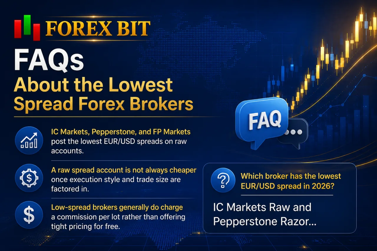 FAQs About the Lowest Spread Forex Brokers