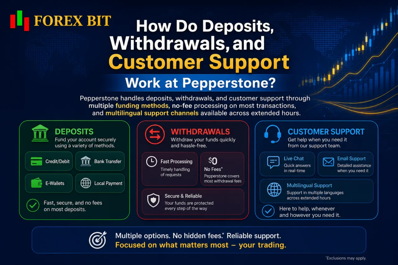 How Do Deposits, Withdrawals, and Customer Support Work at Pepperstone