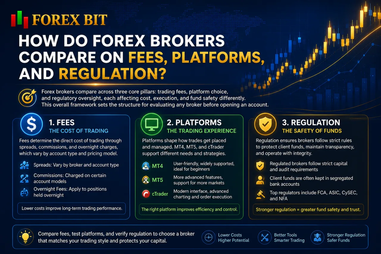 How Do Forex Brokers Compare on Fees, Platforms, and Regulation