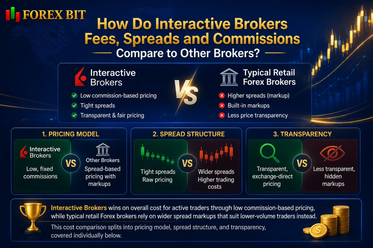 How Do Interactive Brokers Fees, Spreads and Commissions Compare to Other Brokers