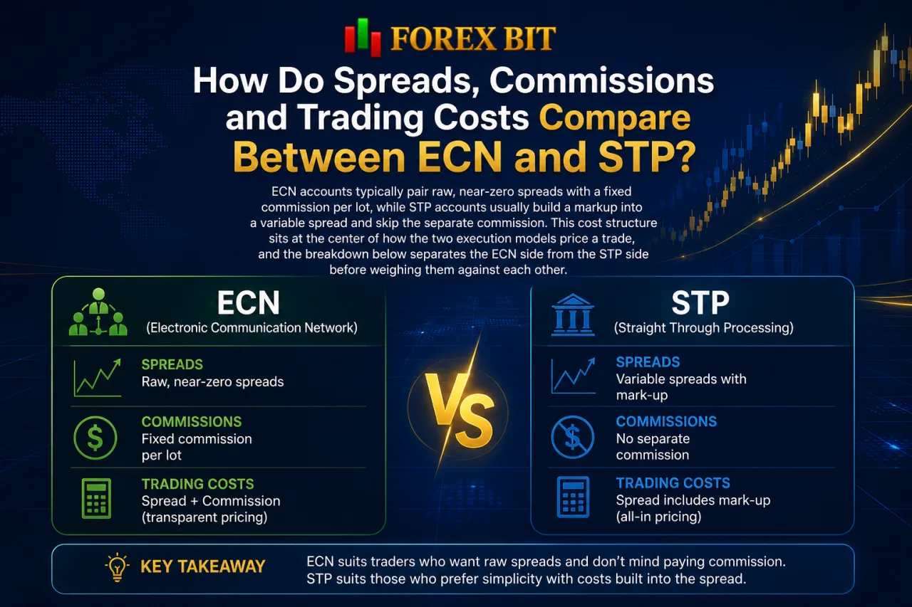 How Do Spreads, Commissions and Trading Costs Compare Between ECN and STP