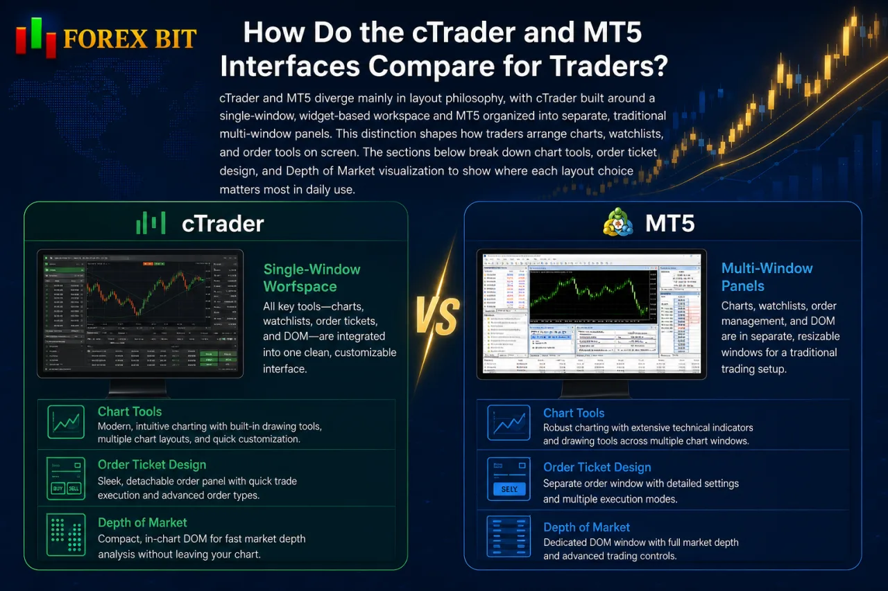 How Do the cTrader and MT5 Interfaces Compare for Traders How Do the cTrader and MT5 Interfaces Compare for Traders
