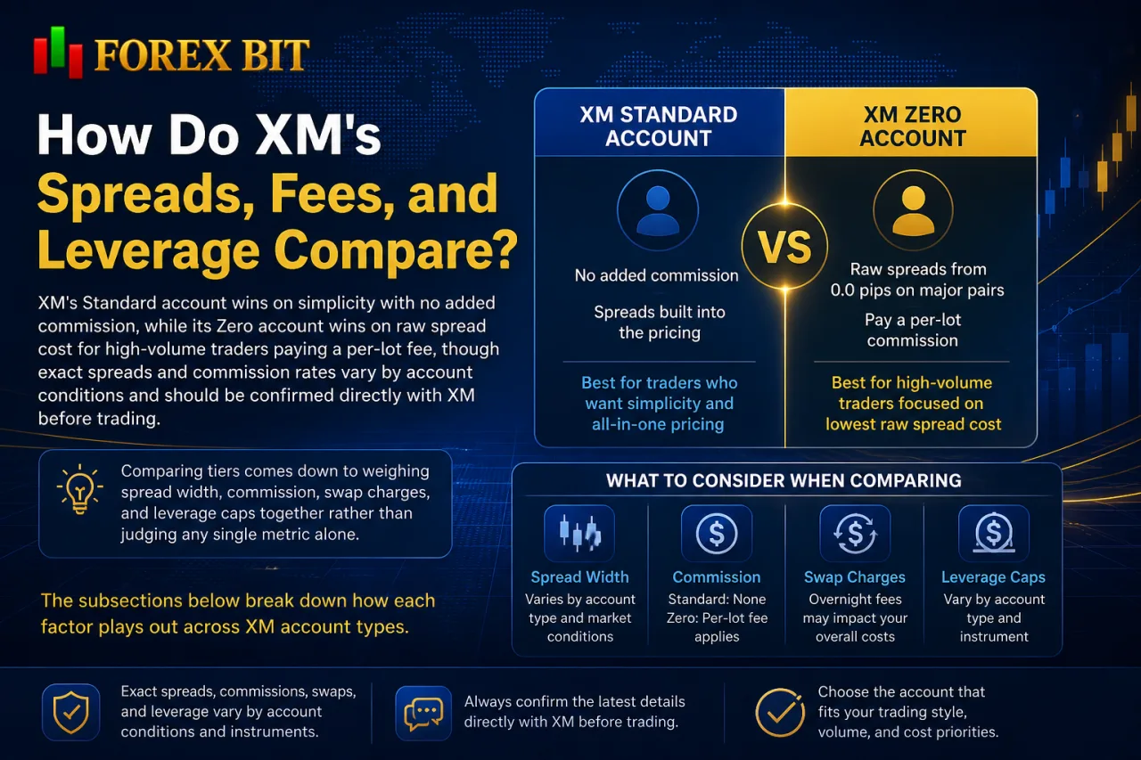 How Do XM's Spreads, Fees, and Leverage Compare