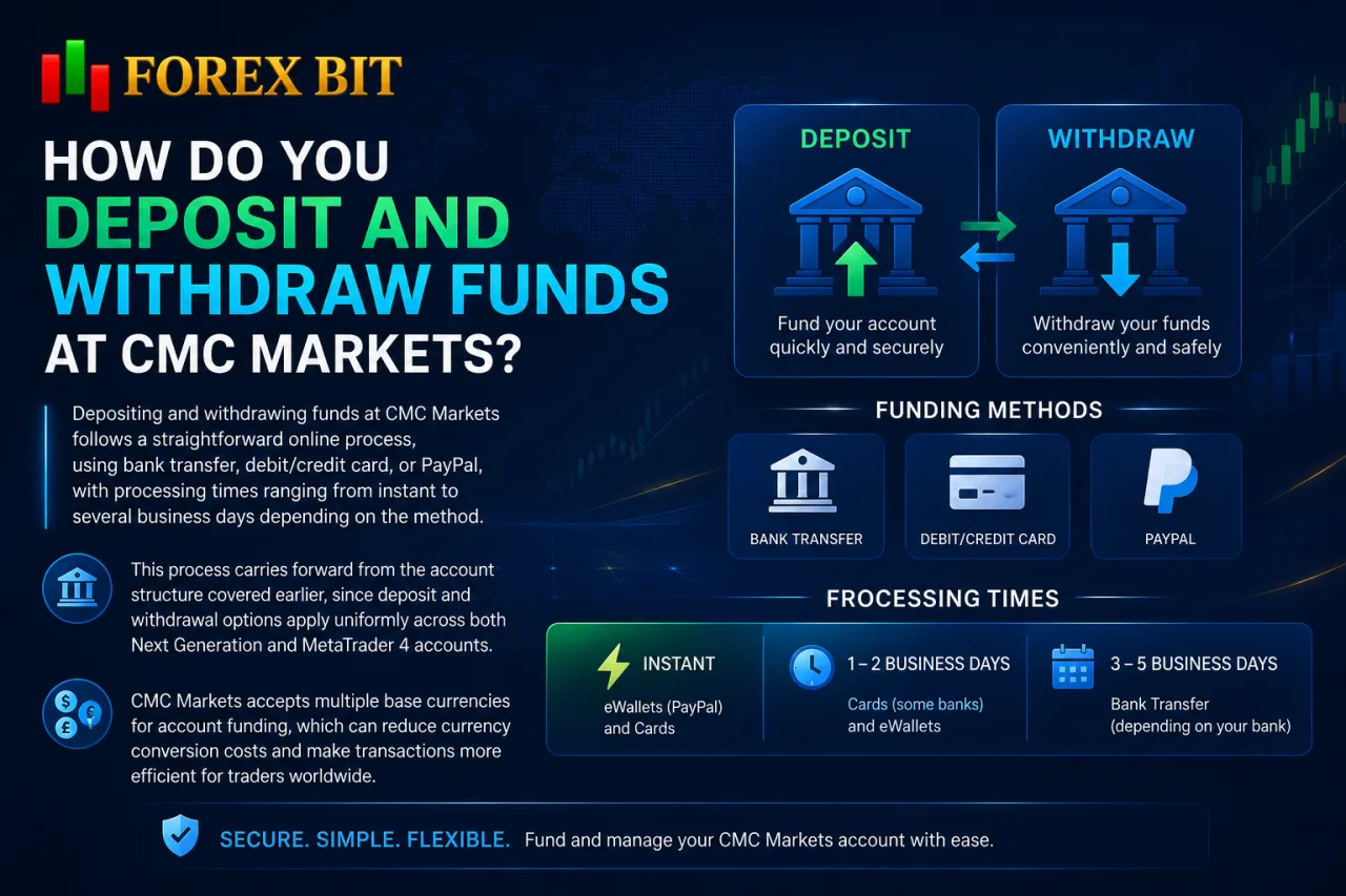 How Do You Deposit and Withdraw Funds at CMC Markets