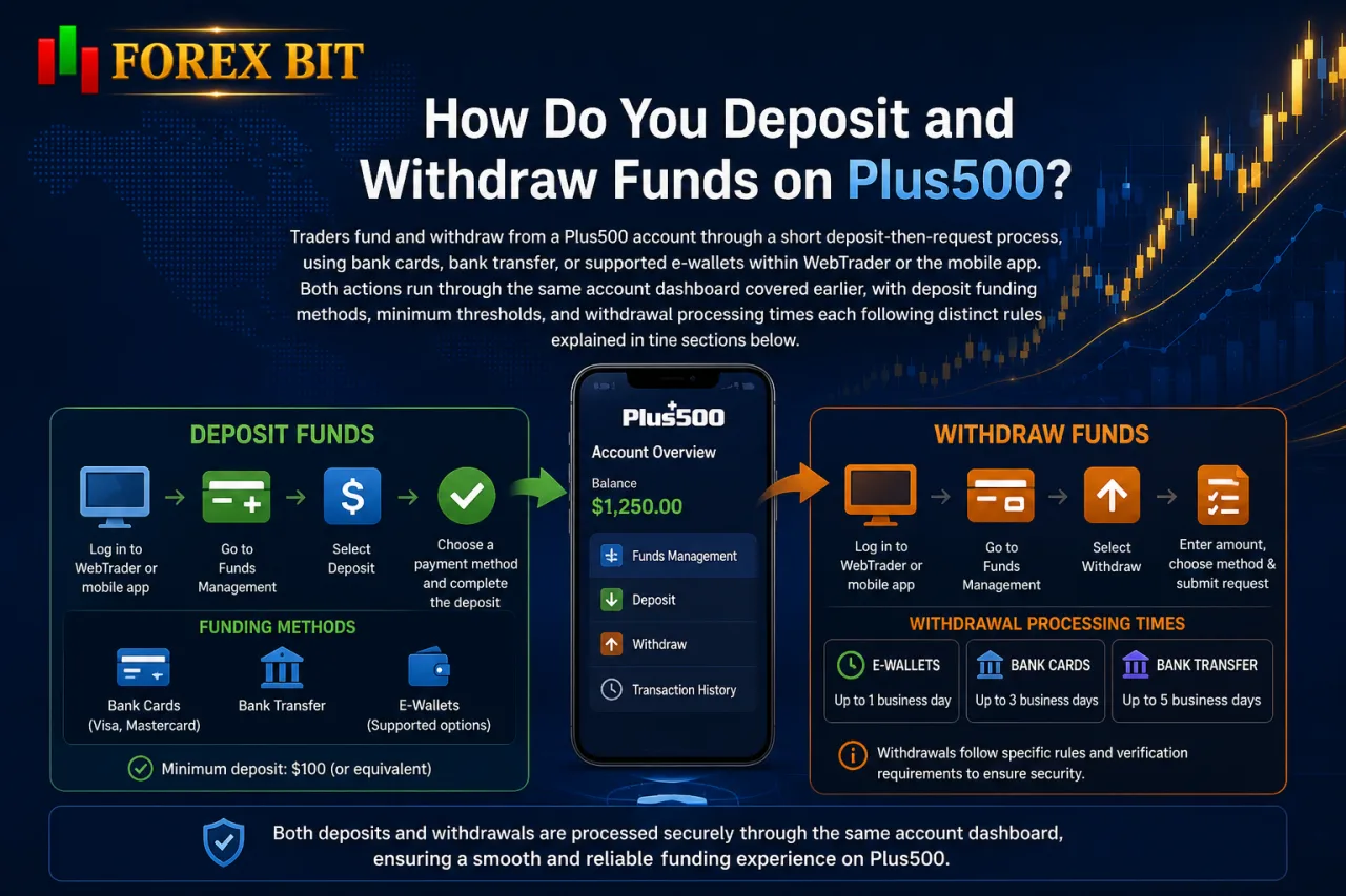 How Do You Deposit and Withdraw Funds on Plus500