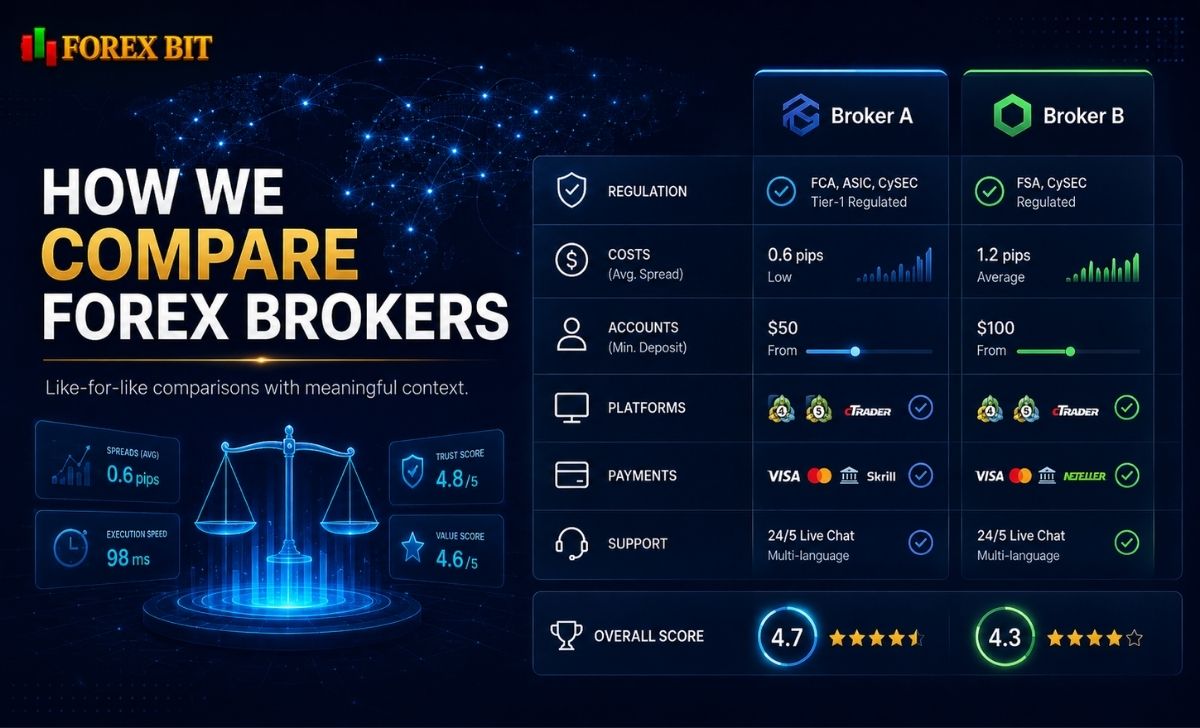 How We Compare Forex Brokers