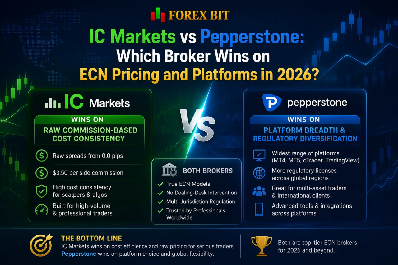 IC Markets vs Pepperstone: Which Broker Wins on ECN Pricing and Platforms in 2026 IC Markets vs Pepperstone: Which Broker Wins on ECN Pricing and Platforms in 2026