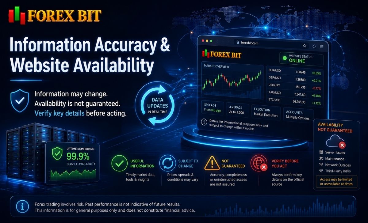 Information Accuracy & Website Availability