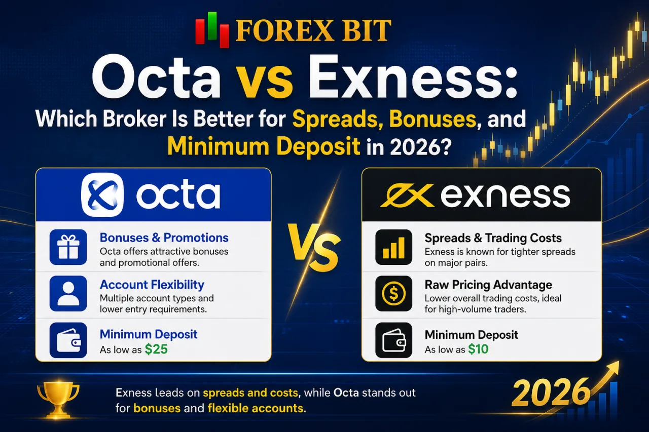 Octa vs Exness: Which Broker Is Better for Spreads, Bonuses, and Minimum Deposit in 2026 Octa vs Exness: Which Broker Is Better for Spreads, Bonuses, and Minimum Deposit in 2026