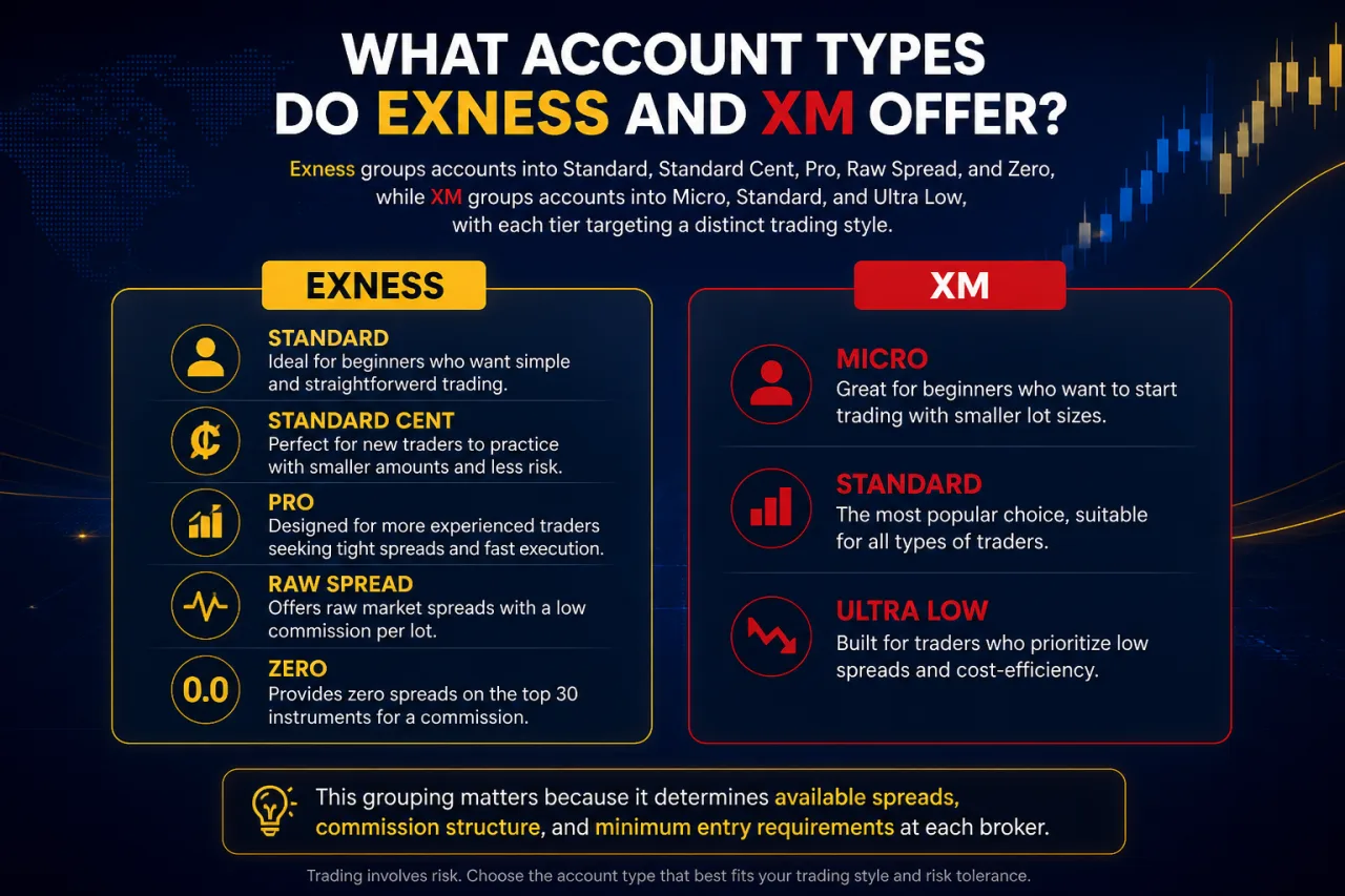 What Account Types Do Exness and XM Offer What Account Types Do Exness and XM Offer