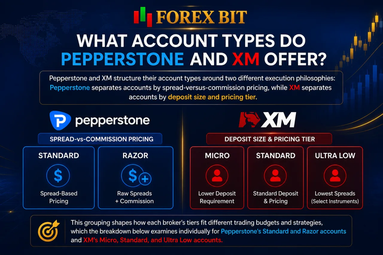 What Account Types Do Pepperstone and XM Offer What Account Types Do Pepperstone and XM Offer