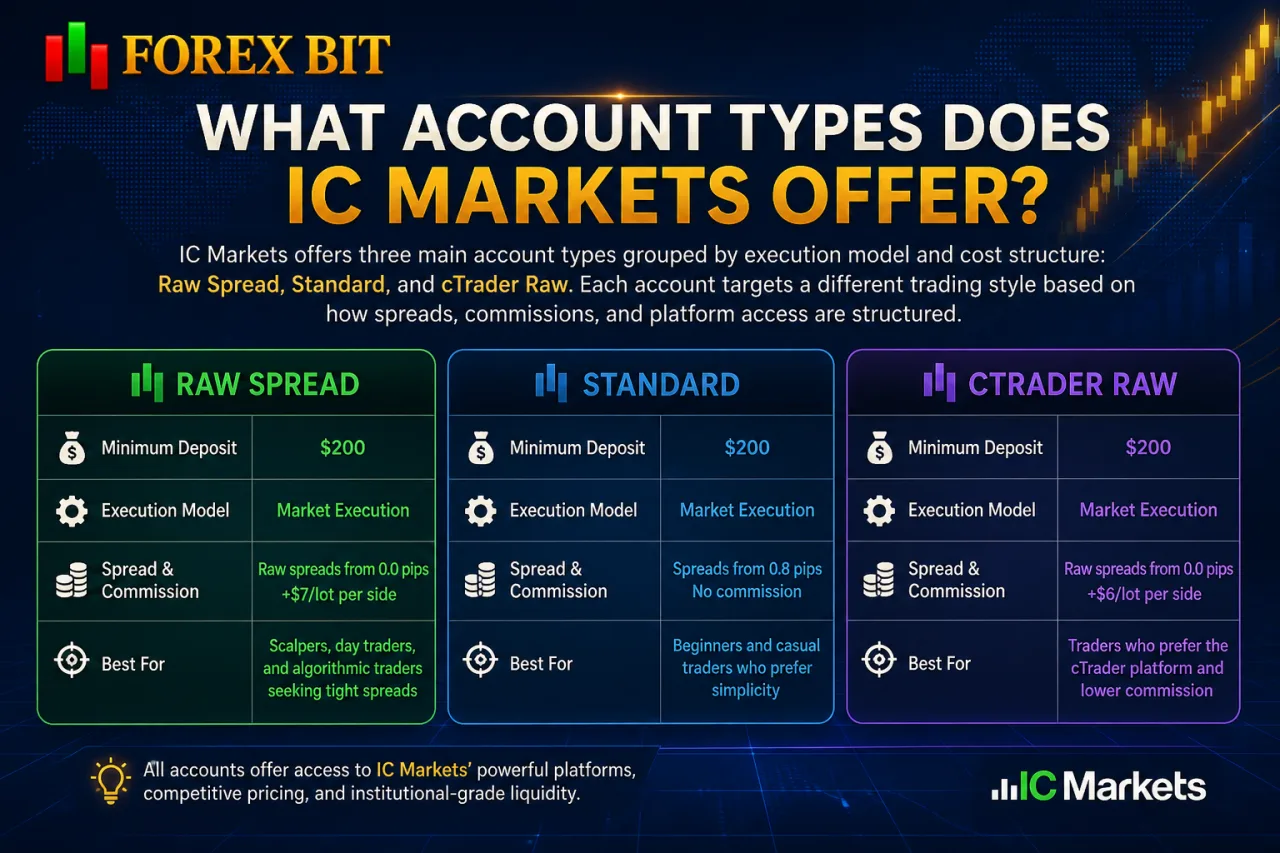 What Account Types Does IC Markets Offer