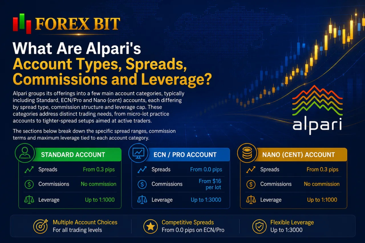 What Are Alpari's Account Types, Spreads, Commissions and Leverage