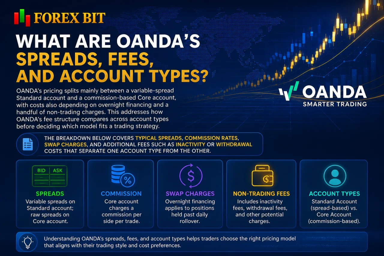 What Are OANDA's Spreads, Fees, and Account Types