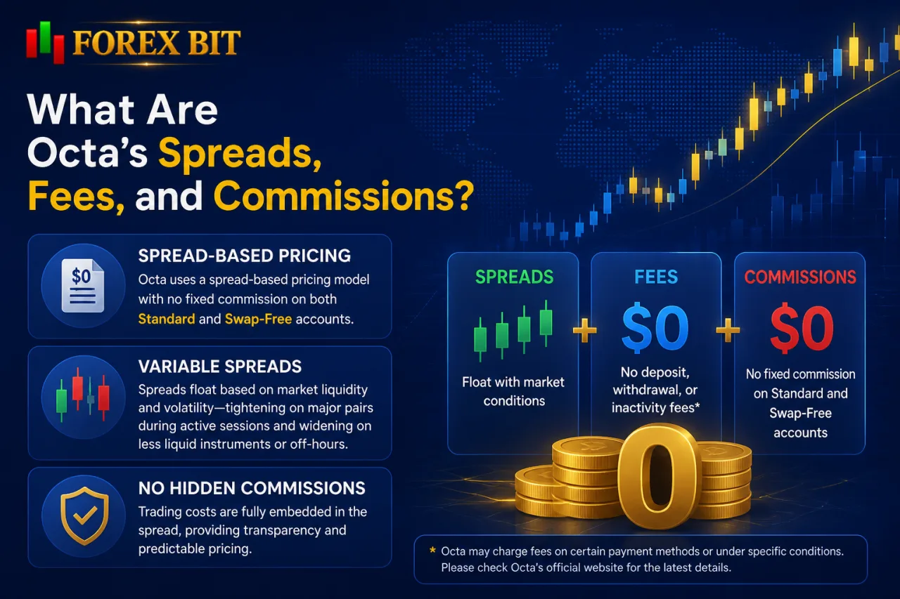 What Are Octa's Spreads, Fees, and Commissions