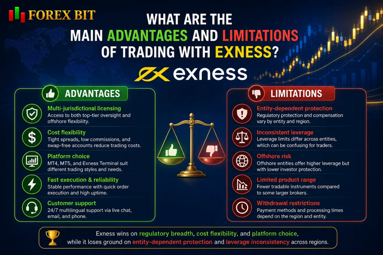What Are the Main Advantages and Limitations of Trading with Exness