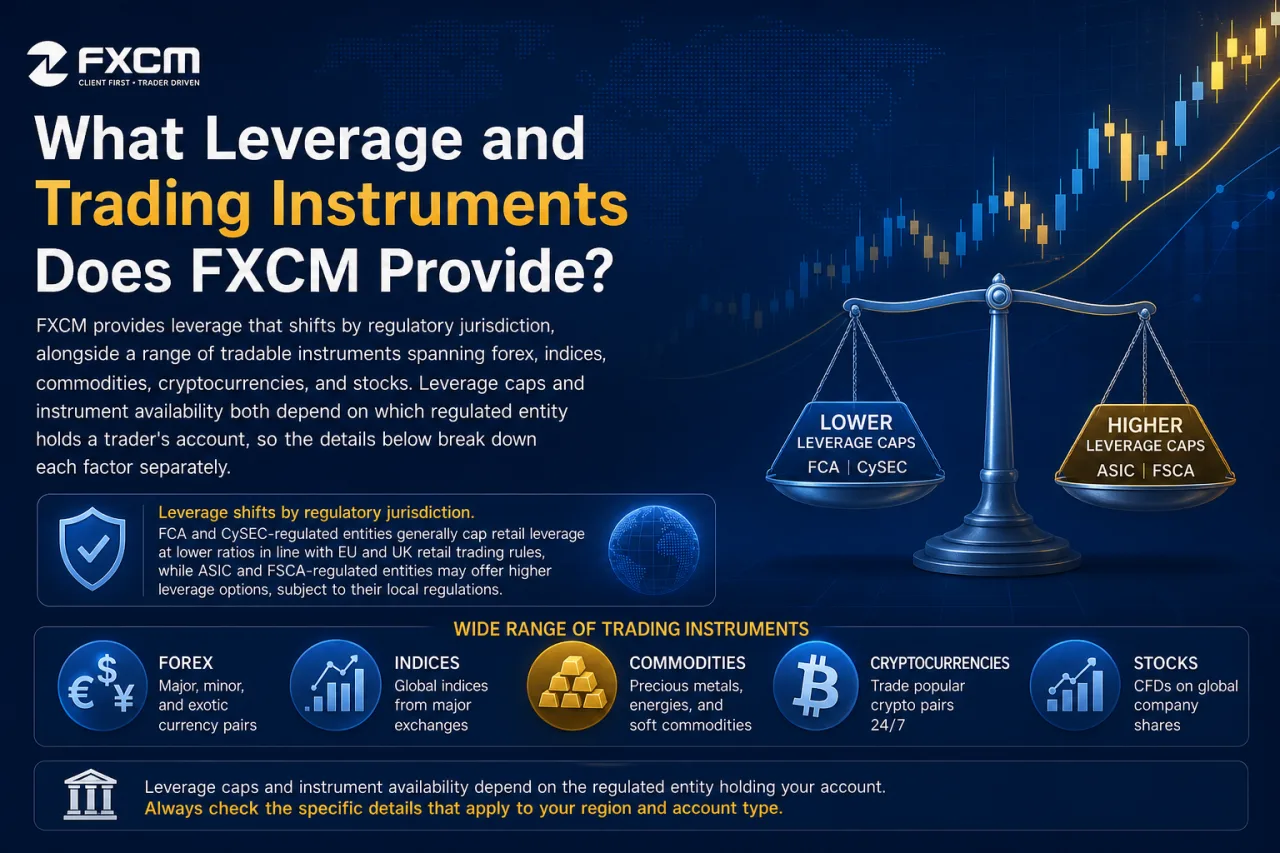 What Leverage and Trading Instruments Does FXCM Provide