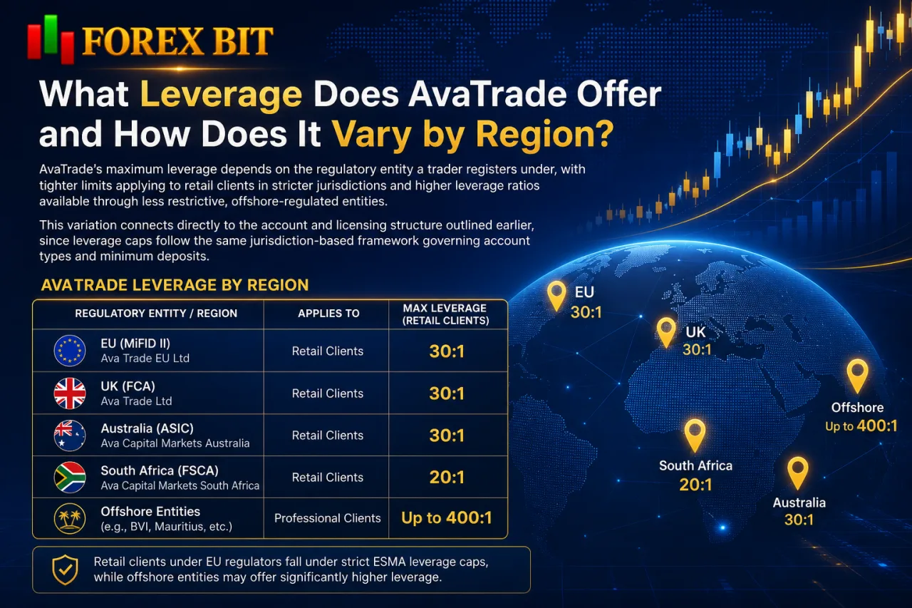 What Leverage Does AvaTrade Offer and How Does It Vary by Region
