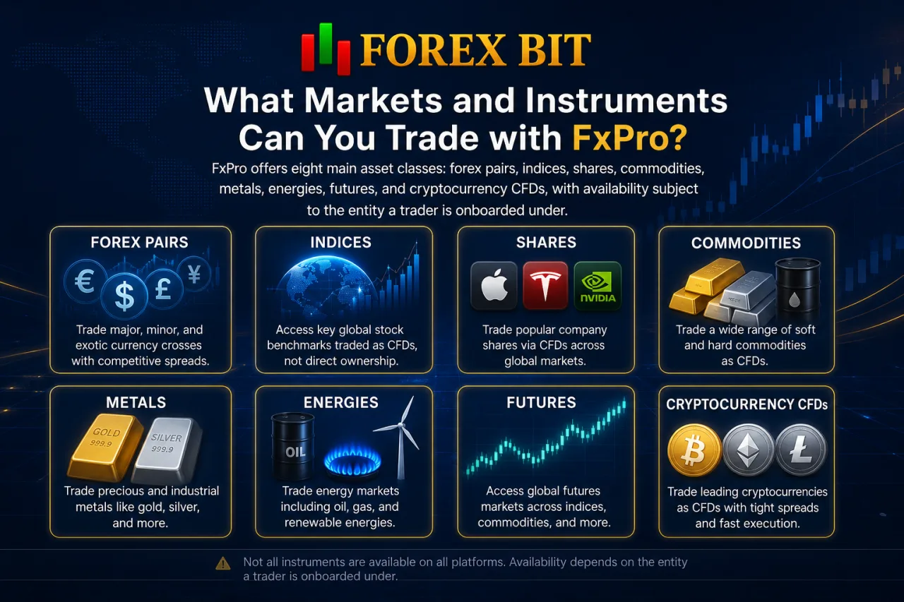 What Markets and Instruments Can You Trade with FxPro