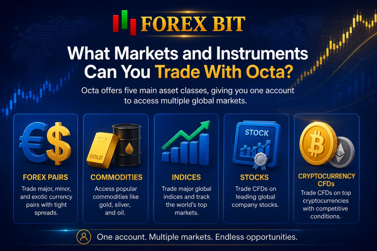 What Markets and Instruments Can You Trade With Octa