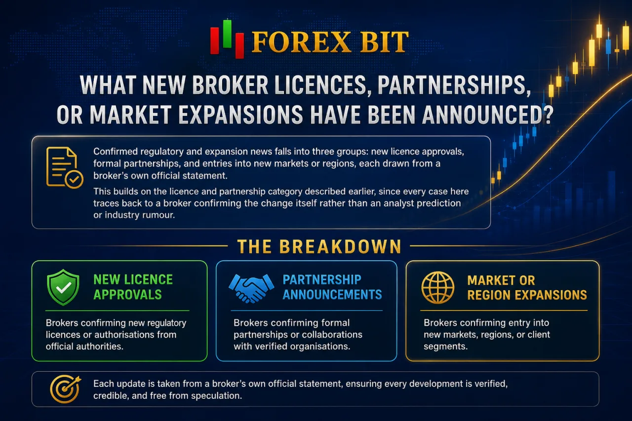 What New Broker Licences, Partnerships, or Market Expansions Have Been Announced