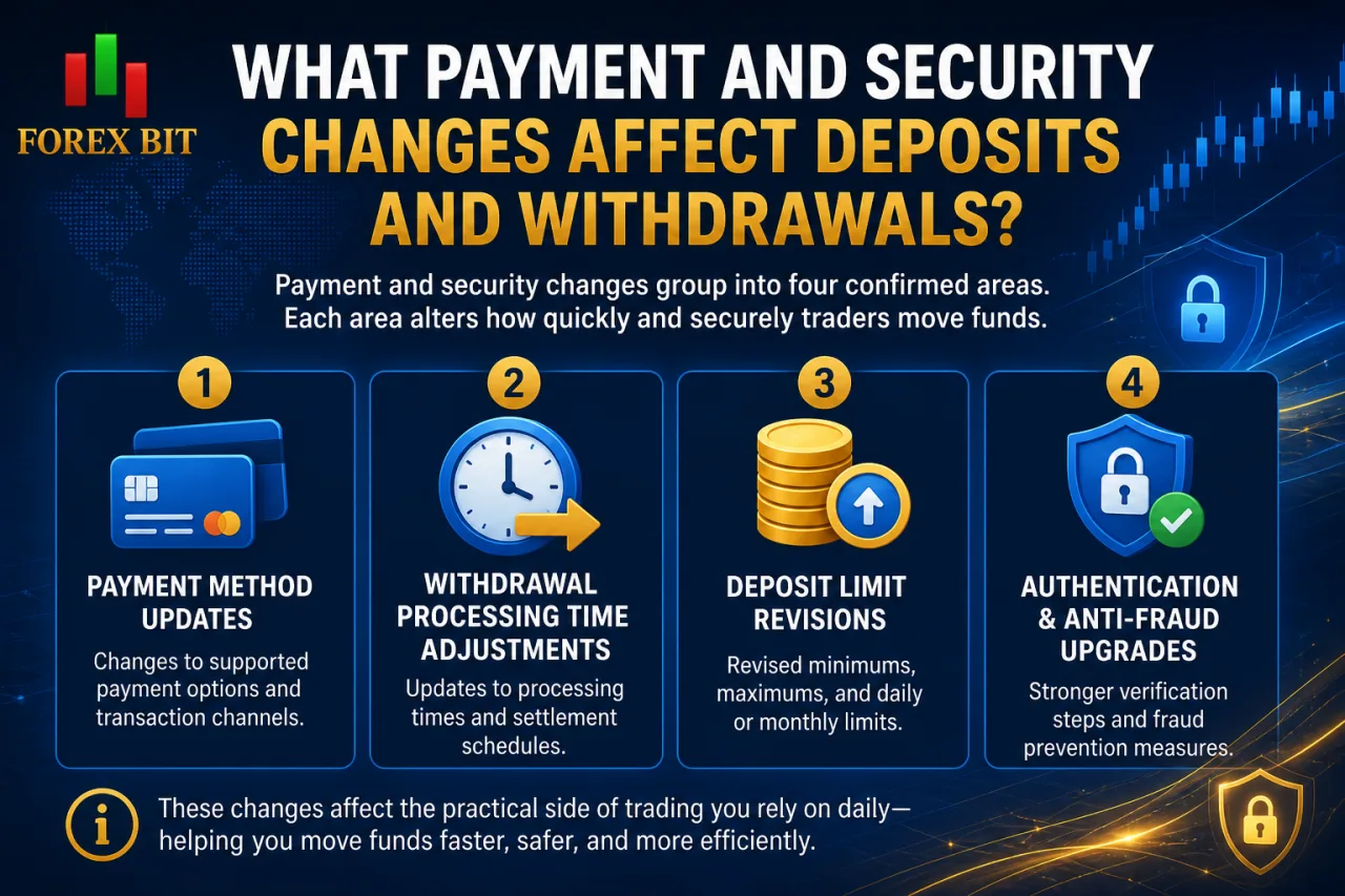 What Payment and Security Changes Affect Deposits and Withdrawals What Payment and Security Changes Affect Deposits and Withdrawals