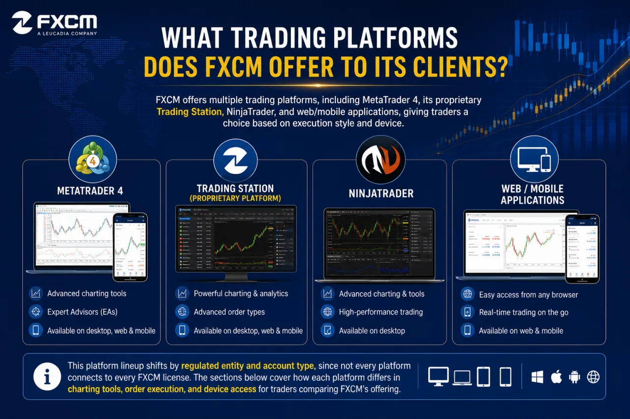 What Trading Platforms Does FXCM Offer to Its Clients