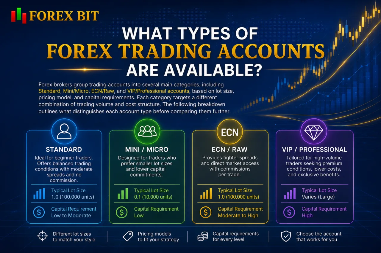 What Types of Forex Trading Accounts Are Available What Types of Forex Trading Accounts Are Available