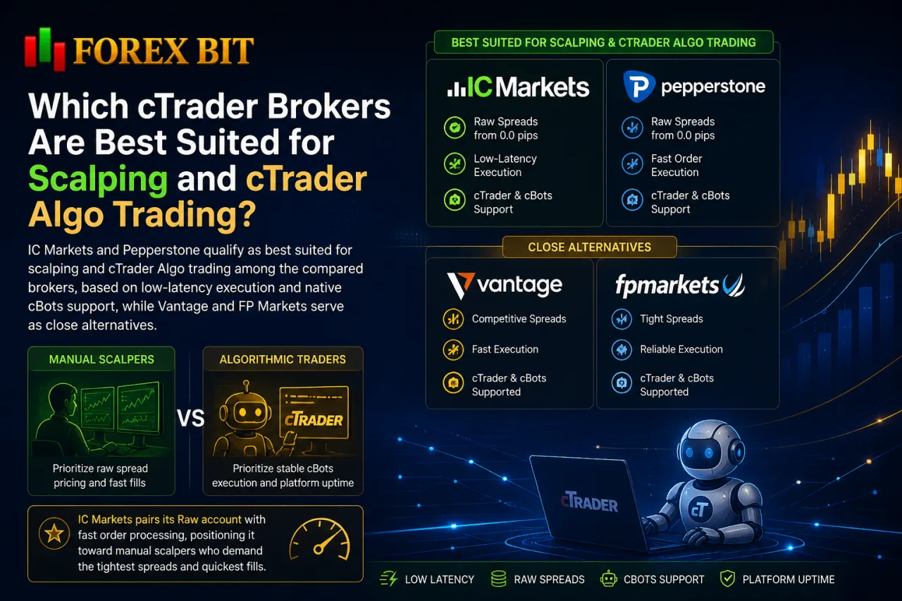 Which cTrader Brokers Are Best Suited for Scalping and cTrader Algo Trading