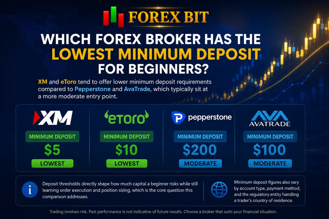 Which Forex Broker Has the Lowest Minimum Deposit for Beginners