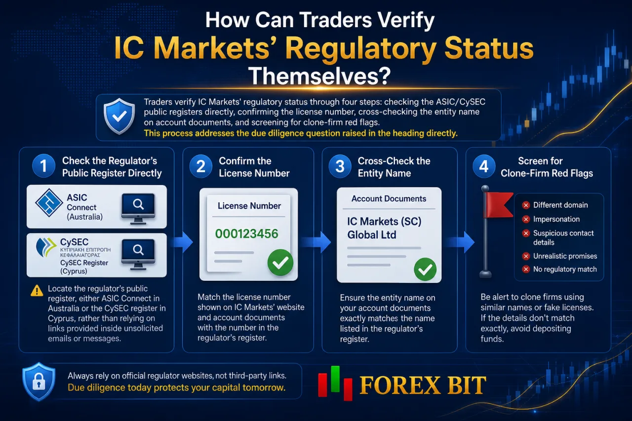 How Can Traders Verify IC Markets' Regulatory Status Themselves