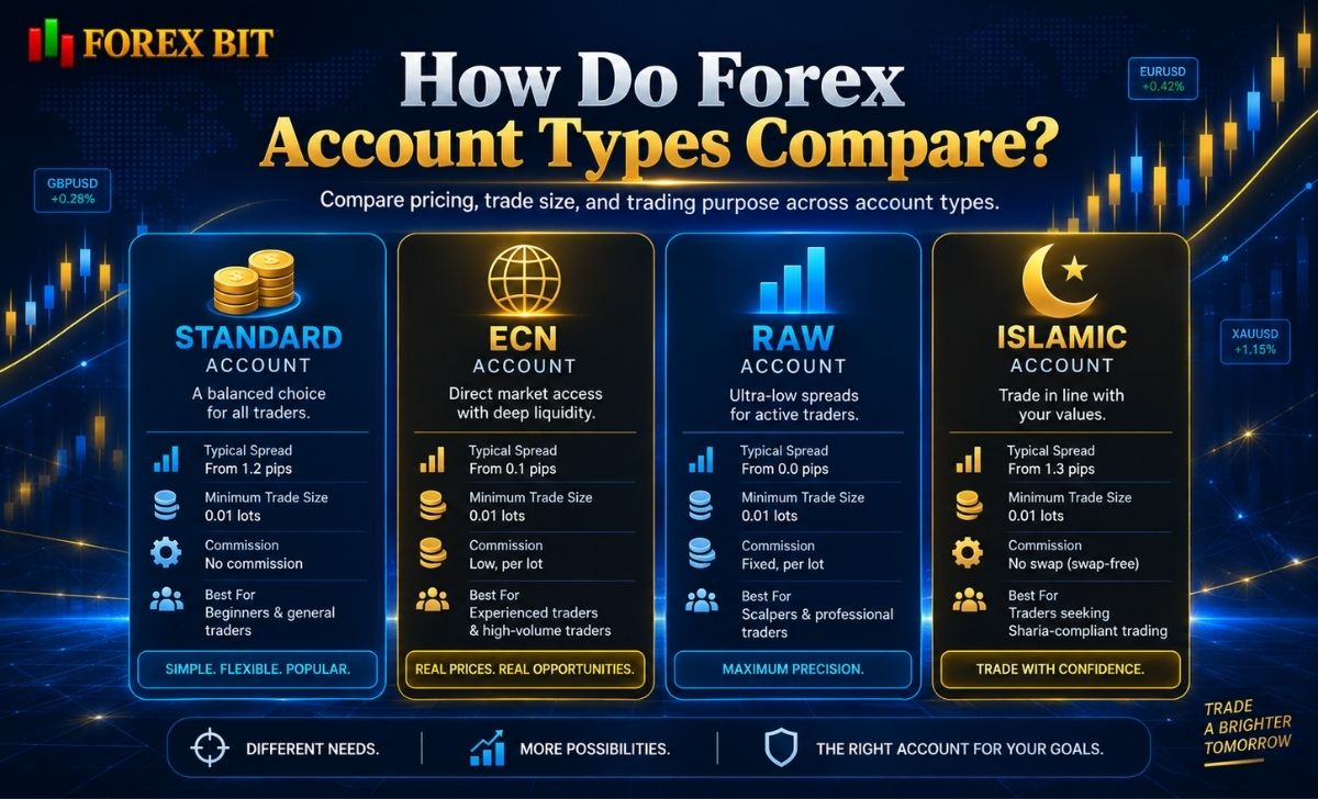 How Do Forex Account Types Compare?