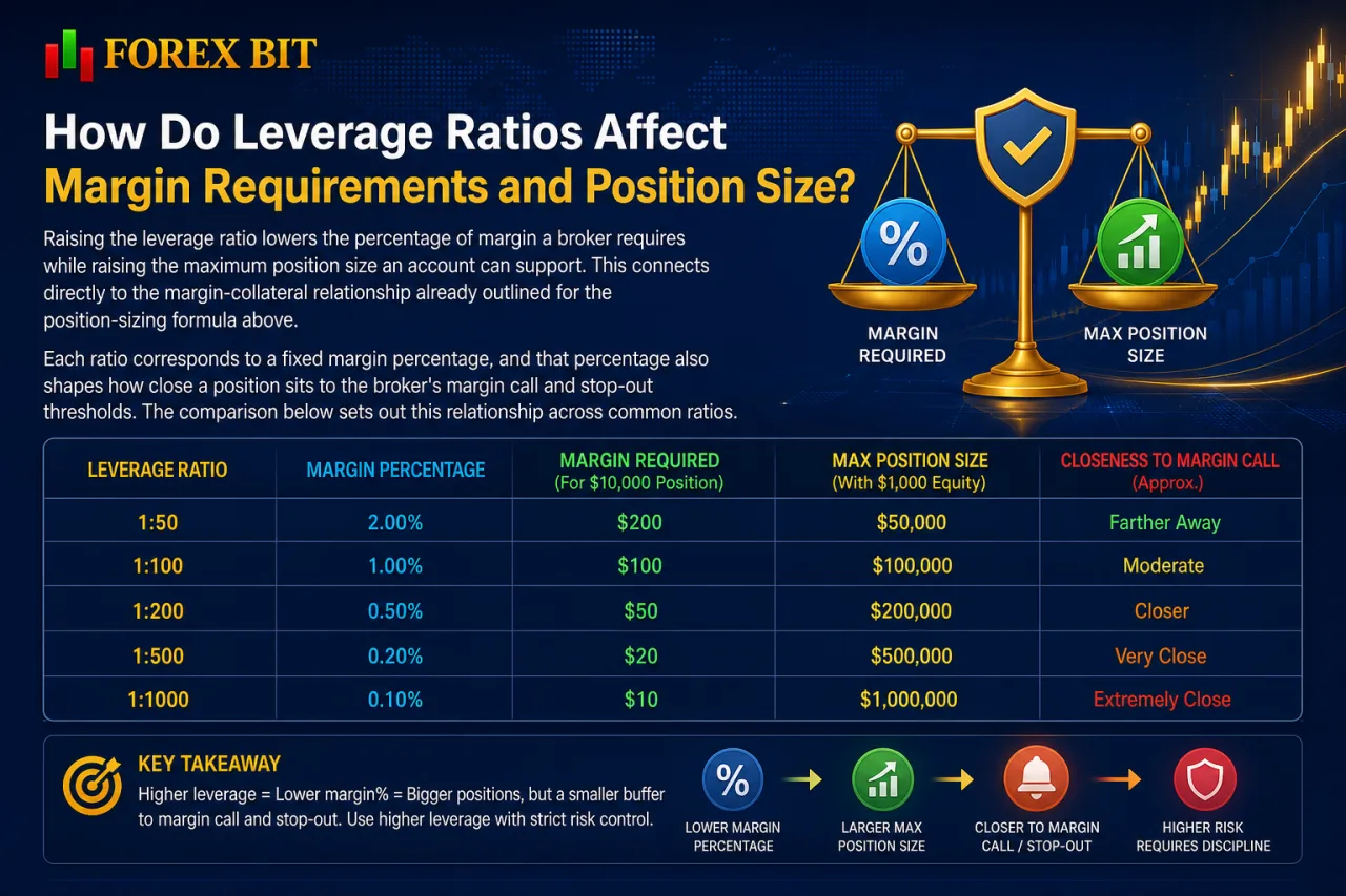 How Do Leverage Ratios Affect Margin Requirements and Position Size