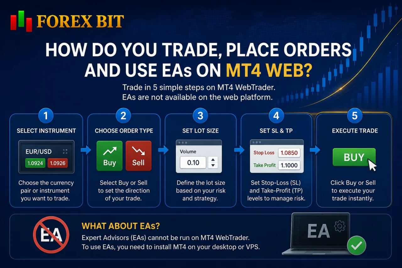How Do You Trade, Place Orders and Use EAs on MT4 Web How Do You Trade, Place Orders and Use EAs on MT4 Web