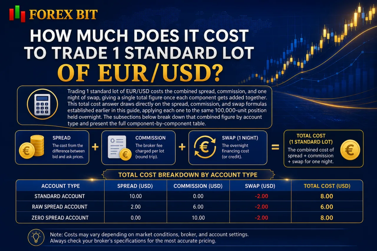 How Much Does It Cost to Trade 1 Standard Lot of EUR/USD