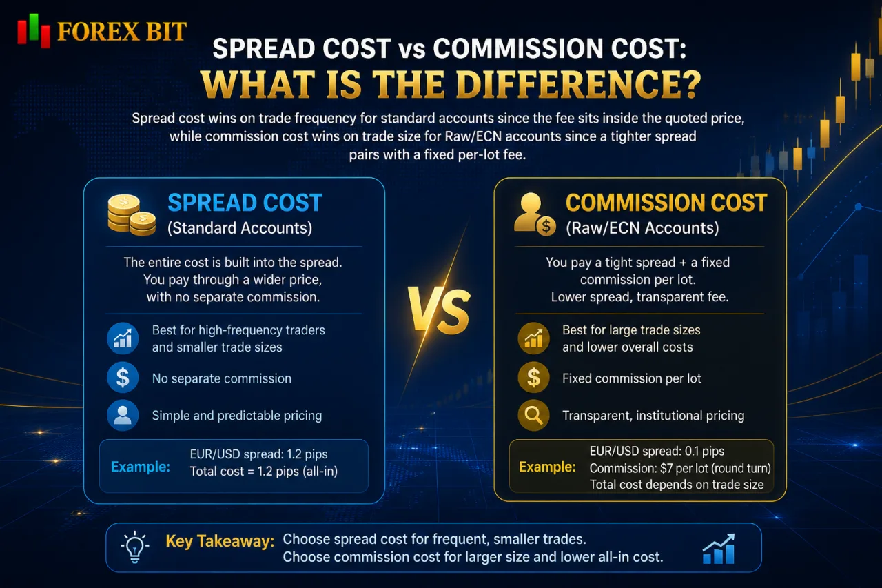 Spread Cost vs Commission Cost: What Is the Difference