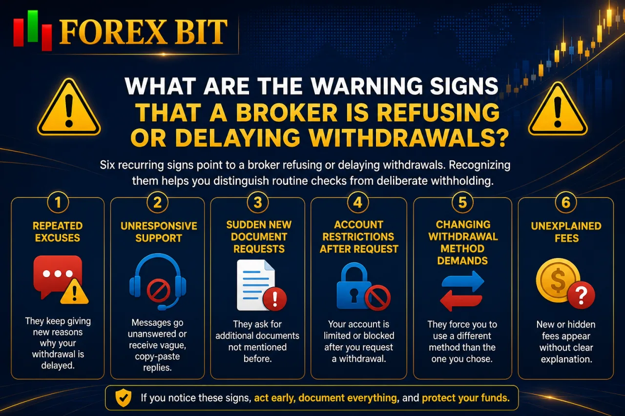 What Are the Warning Signs That a Broker Is Refusing or Delaying Withdrawals What Are the Warning Signs That a Broker Is Refusing or Delaying Withdrawals