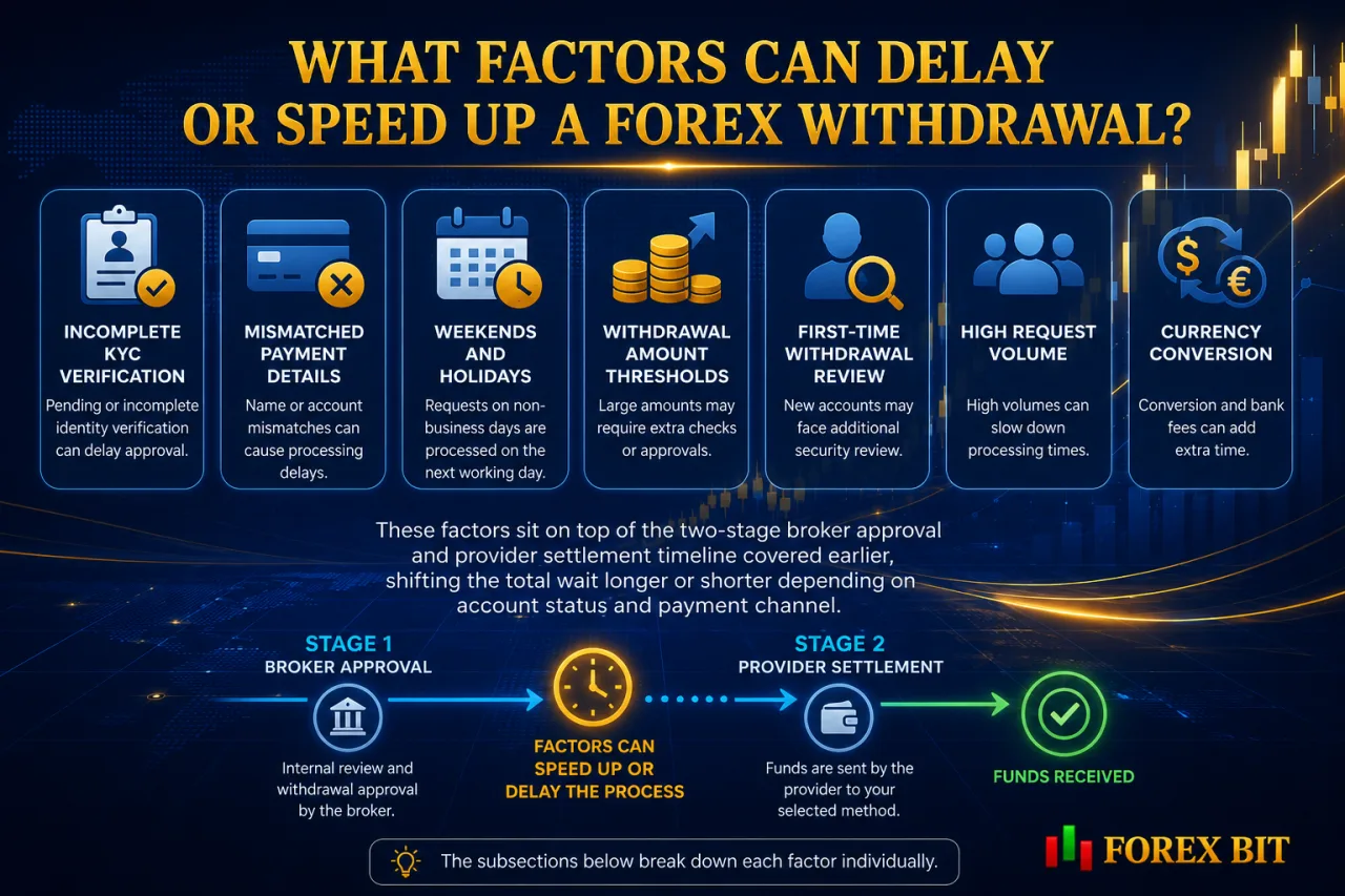 What Factors Can Delay or Speed Up a Forex Withdrawal What Factors Can Delay or Speed Up a Forex Withdrawal
