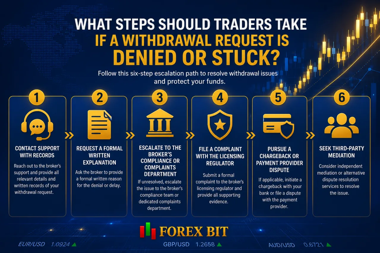 What Steps Should Traders Take If a Withdrawal Request Is Denied or Stuck What Steps Should Traders Take If a Withdrawal Request Is Denied or Stuck